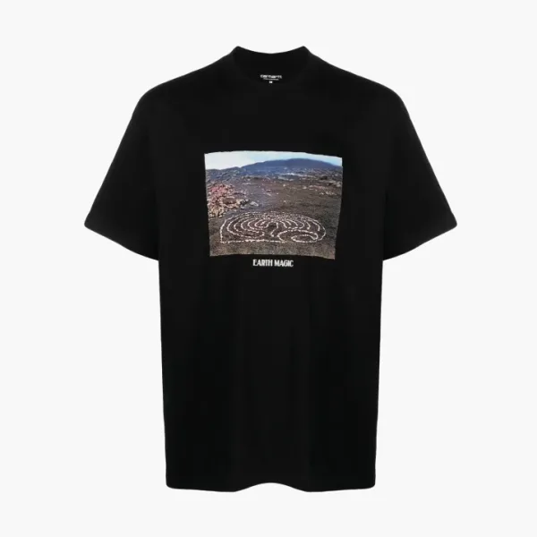 Carhartt WIP Earth Magic Organic-cotton T-shirt Black