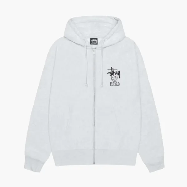 Stussy Well Suited Zip Hoodie White