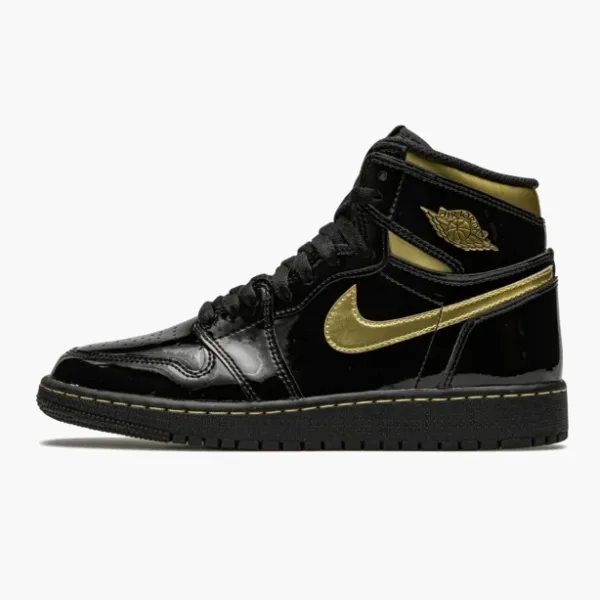 Air Jordan 1 Retro High OG GS Black Metallic Gold
