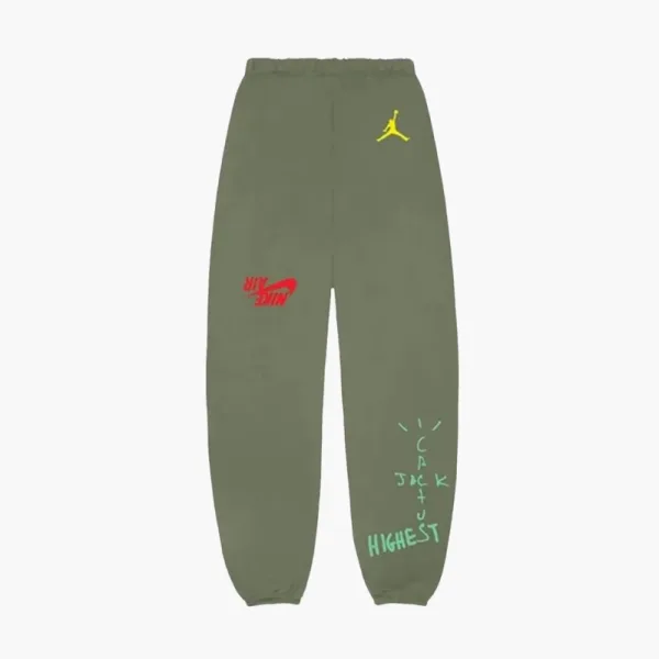 Travis Scott X Jordan Cactus Jack Highest Sweatpant Olive