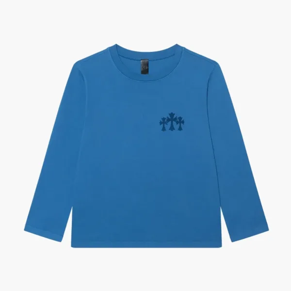 Chrome Hearts Triple Cross Hollywood Long Sleeve Blue