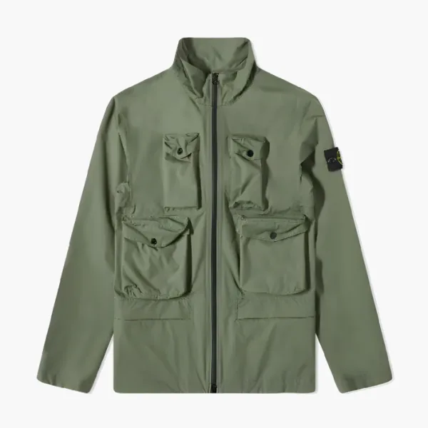 Stone Island Packable Ripstop Gore-Tex Field Jacket "Green"