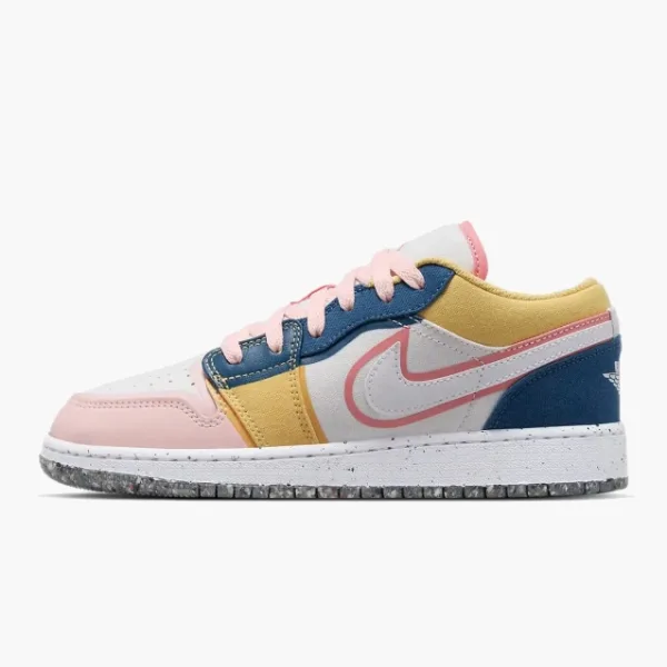 Air Jordan 1 Low GS Multi-color Canvas