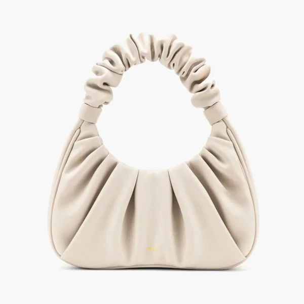 JW PEI Gabbi Ruched Hobo Handbag Ivory