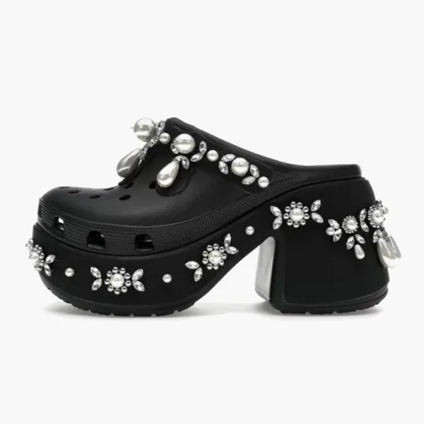 Crocs Siren Spiked Clog x Simone Rocha Black