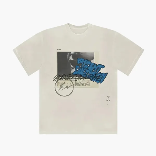 Travis Scott Cactus Jack X Fragment Manifest T-shirt White