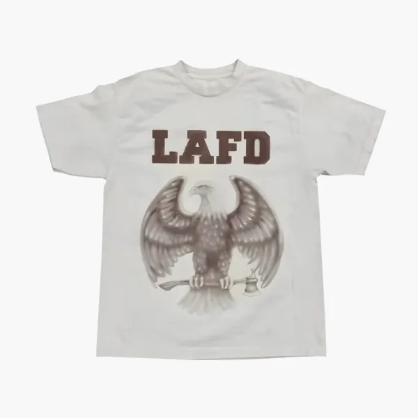 Streetwear × Travis Scott Travis Scott LAFD T Shirt White
