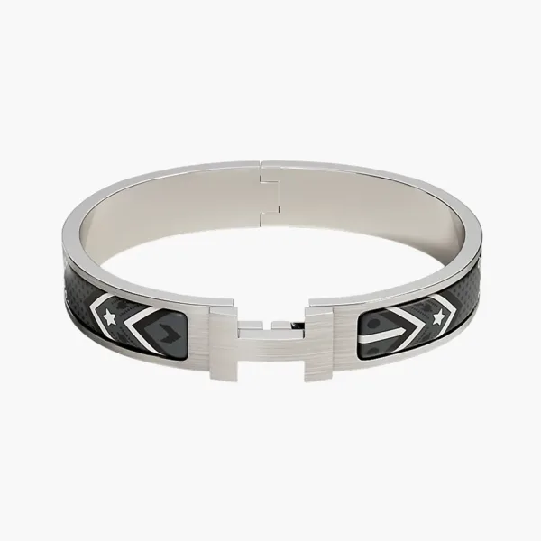 Hermès Clic HH Bandana bracelet Silver
