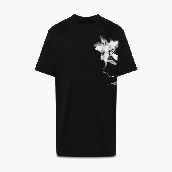 Y-3 Graphic Print Tee Black