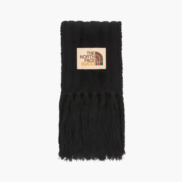 Gucci x The North Face Wool Scarf Black