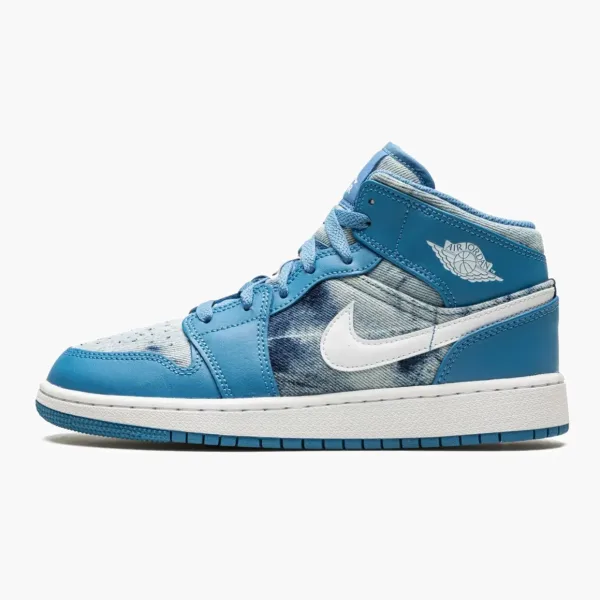 Air Jordan 1 Mid GS Washed Denim