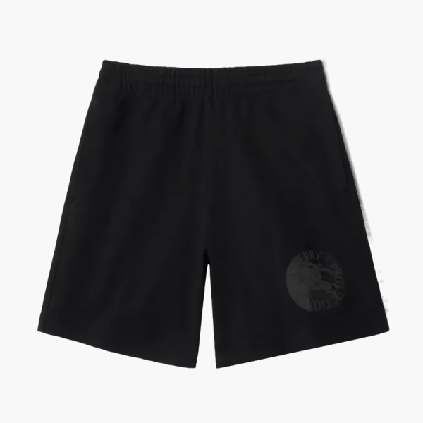 Burberry EKD Badge Cotton Shorts Black