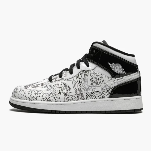 Air Jordan 1 Mid SE GS Diy