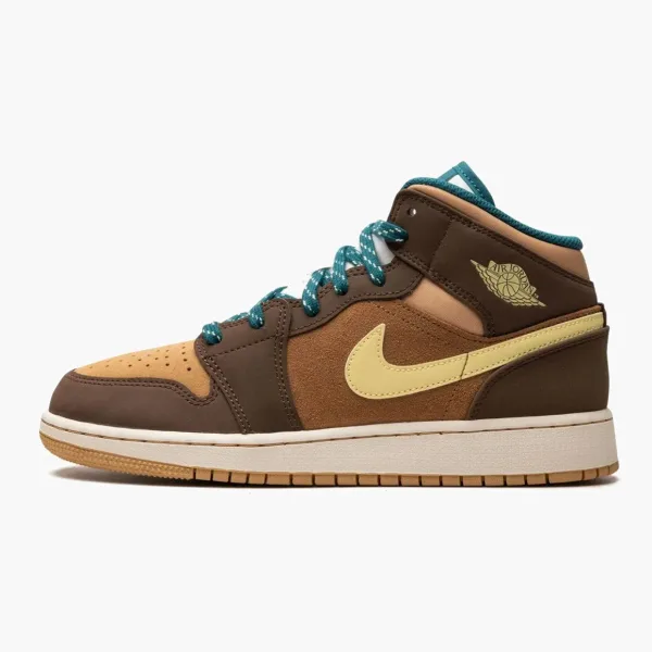 Air Jordan 1 Mid GS Cacao Wow