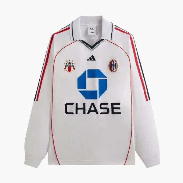 Kith x Adidas Football Chase Long Sleeve Jersey White