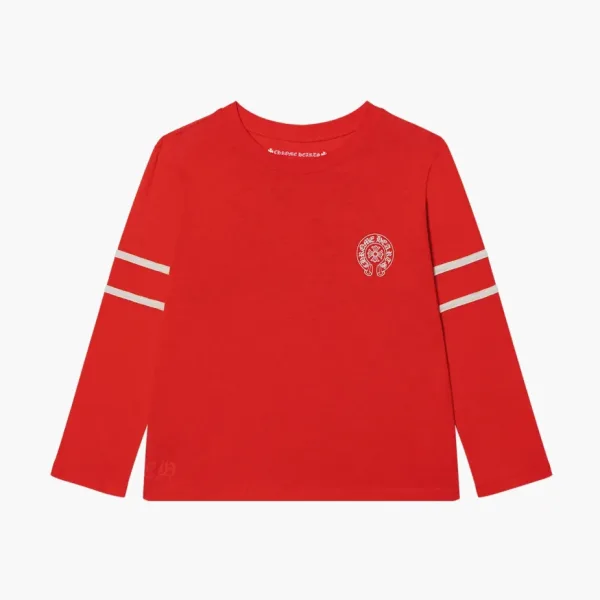 Chrome Hearts 33 Horseshoe Logo Long Sleeve Red