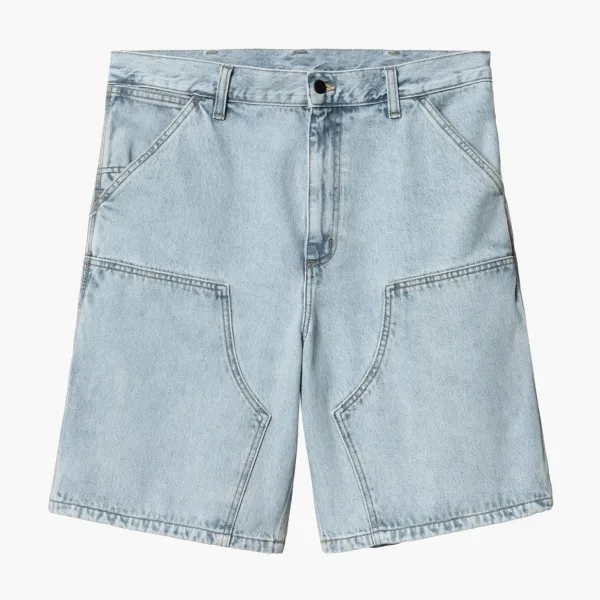 Carhartt WIP Double Knee Short Light Blue Denim