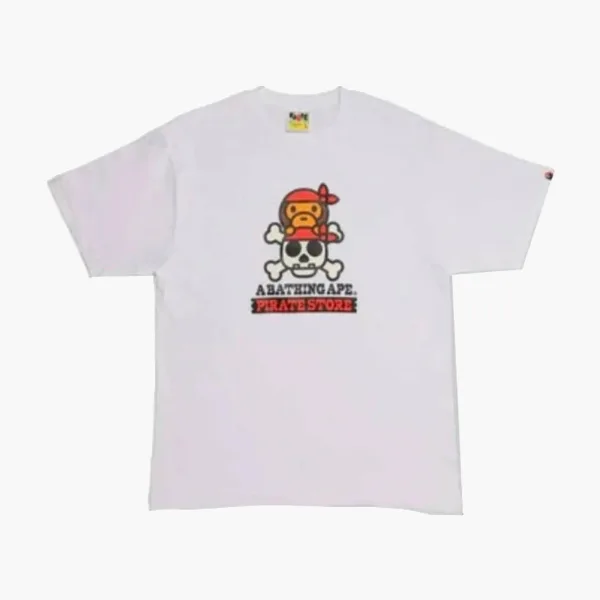 A Bathing Ape Pirate Store Milo Tee White