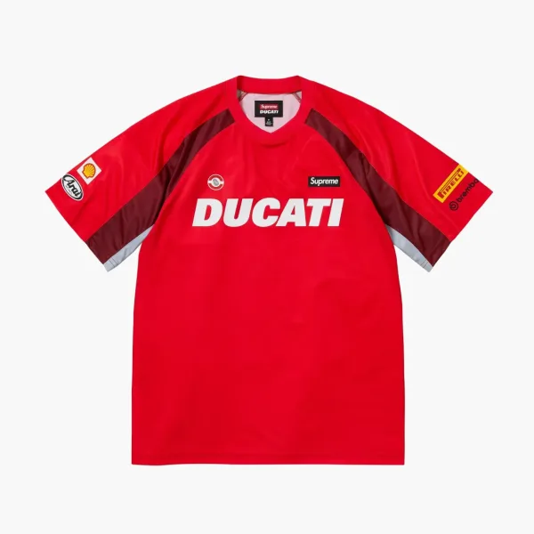 Supreme x Ducati Soccer Jersey Red