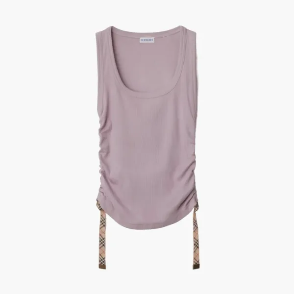 Burberry Festival Cotton Blend Tank Top Wisteria