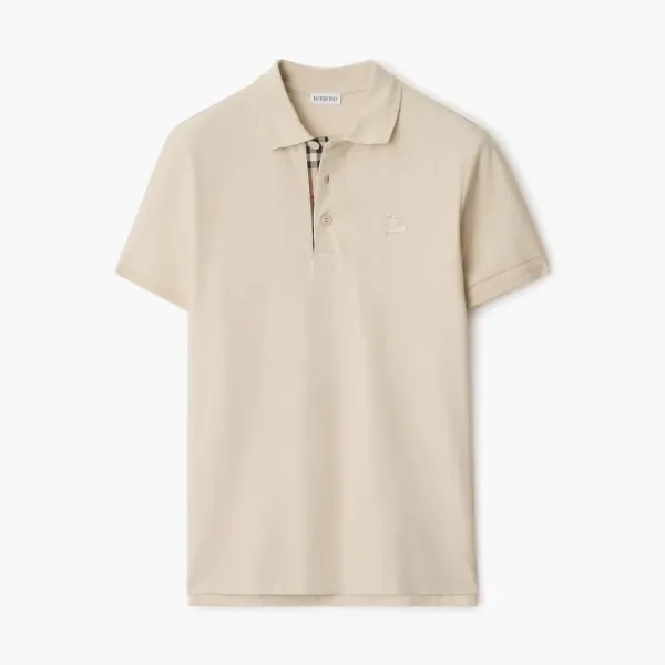 Burberry Cotton Polo Shirt Shell Color
