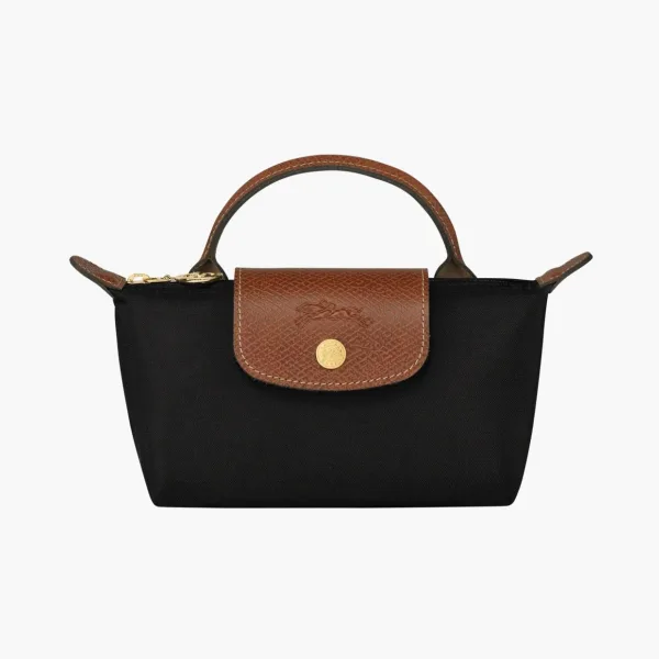 Longchamp Le Pliage Original Pouch With Handle Black