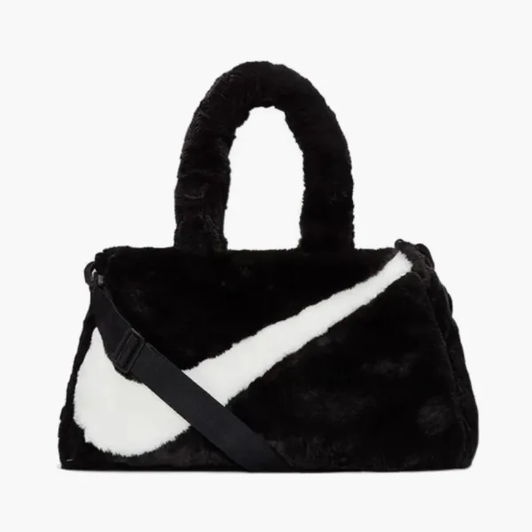 Nike Faux Fur Tote Bag Black