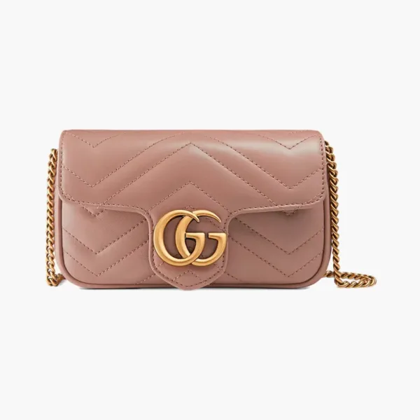 Gucci Gg Marmont Super Mini Bag Dusty Pink