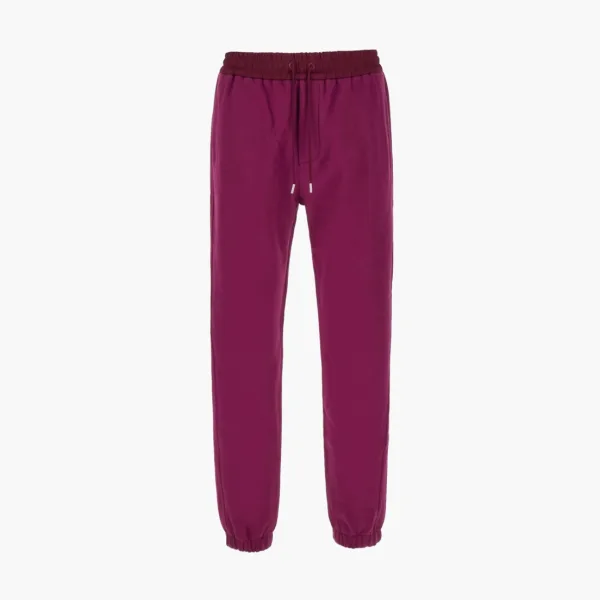 Saint Laurent Tyrian Cotton Joggers Fuchsia