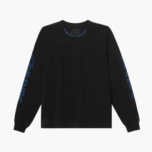 Chrome Hearts Neck-Logo Long-Sleeve Black