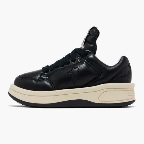Converse TURBOWPN x Rick Owens DRKSHDW Low Black Cloud Cream