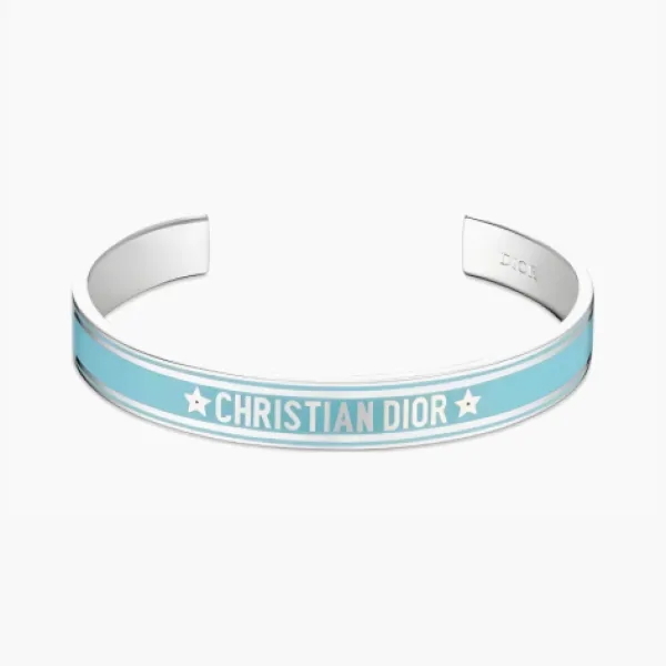 Dior Metal Bangles WMNS Light Blue Silver