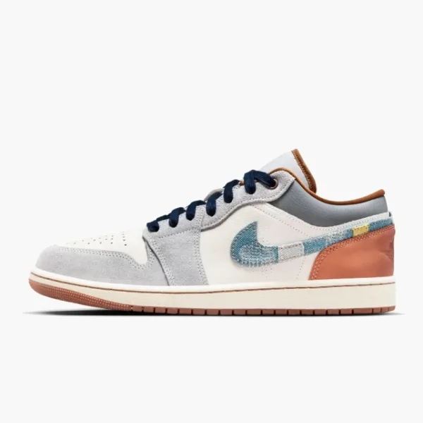 Jordan 1 Low SE Phantom Repaired Denim Swoosh