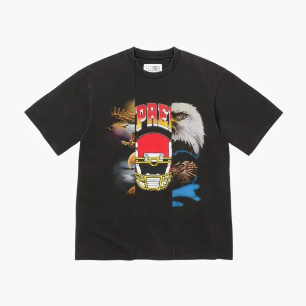 Supreme x MM6 Maison Margiela Split Short-Sleeve Top Black