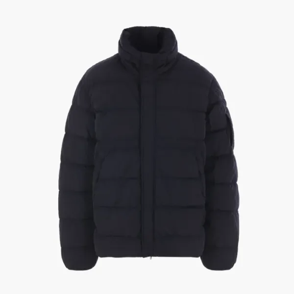 C.P. Company Men's Blue Logo Chrome-R Down Jacket Blue