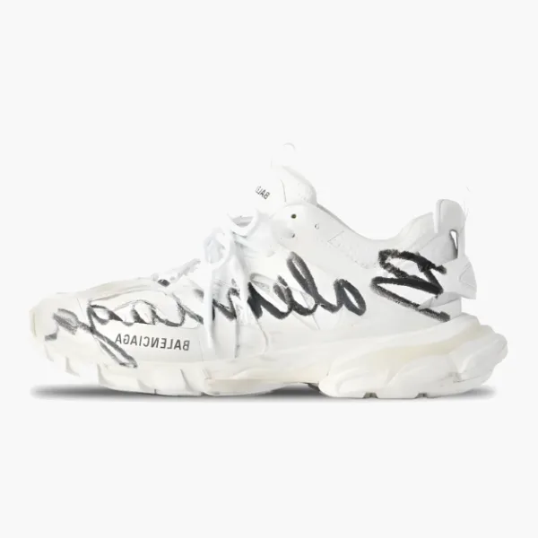 Balenciaga Track Signature Sneakers White