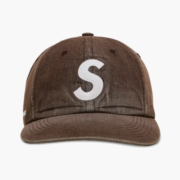 Supreme Cordura Denim S Logo 6-Panel Brown