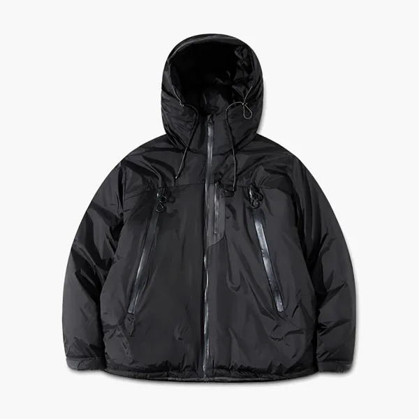 Nothomme Lightweight Hooded Down Jacket Goose Down Moonless Black