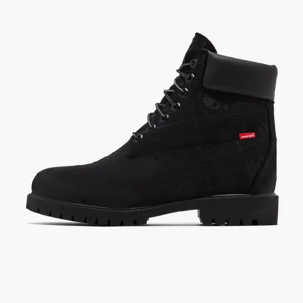 Timberland 6 Inch Premium Waterproof Boot x Supreme Patchwork - Black