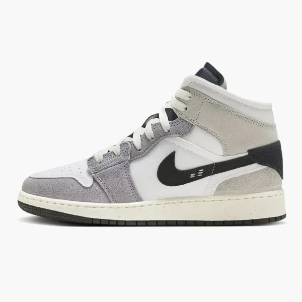 Air Jordan 1 Mid SE Craft GS Cement Grey