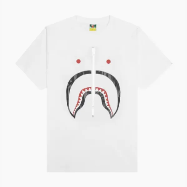 Bape Speed Racer Shark Tee White/Black