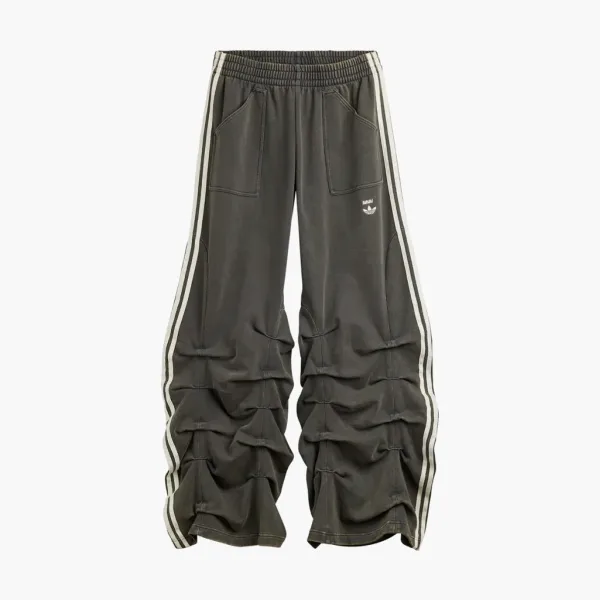 Adidas Originals x Avavav Pleated Track Ruched Pants Carbon