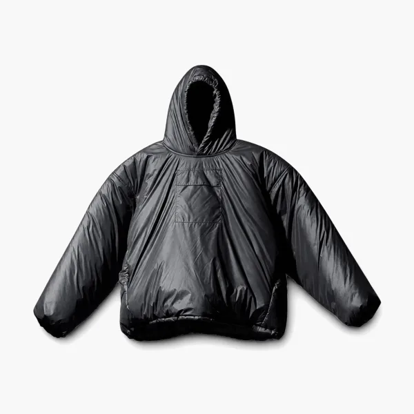 Yeezy X GAP X Balenciaga Padded Hoodie Black