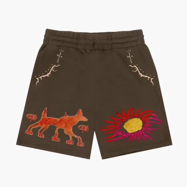 Travis Scott Sun Shorts Brown