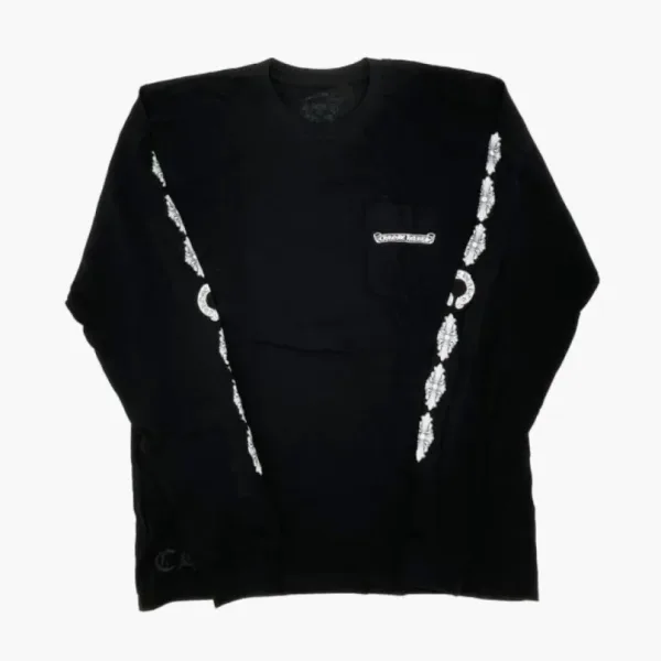 Chrome Hearts Floral Cross L / S T-shirt Black
