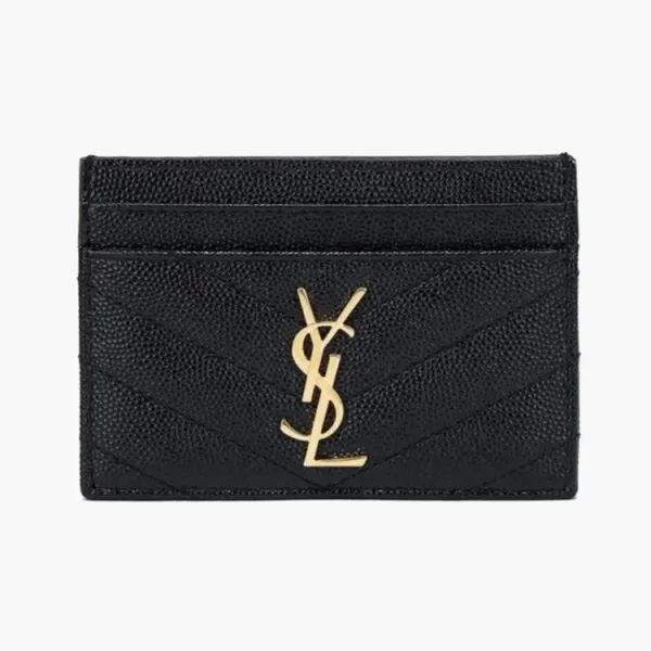 Saint Laurent Cassandre Card holder Black