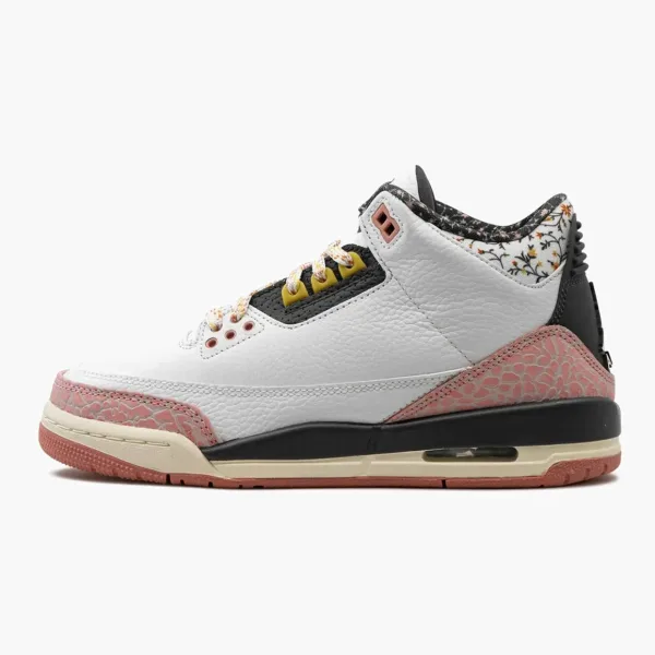 Air Jordan 3 GS White / Red Stardust