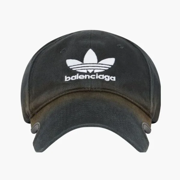 Balenciaga x Adidas Trefoil Logo Cap Black White