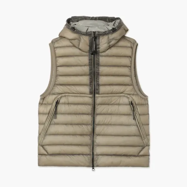 C.P. Company Goggles-Detail Padded Vest Brown