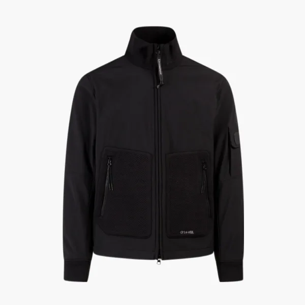 C.P. Company Stand Collar Zip Jacket Black